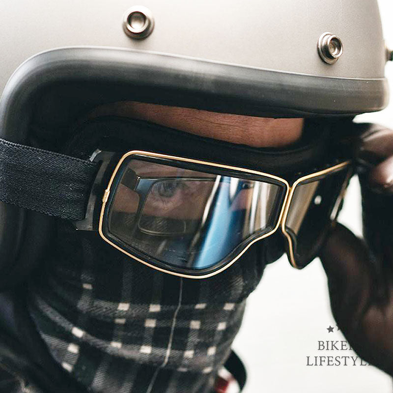Motorcycle Goggles Fit Over Glasses Anti-Fog UV
