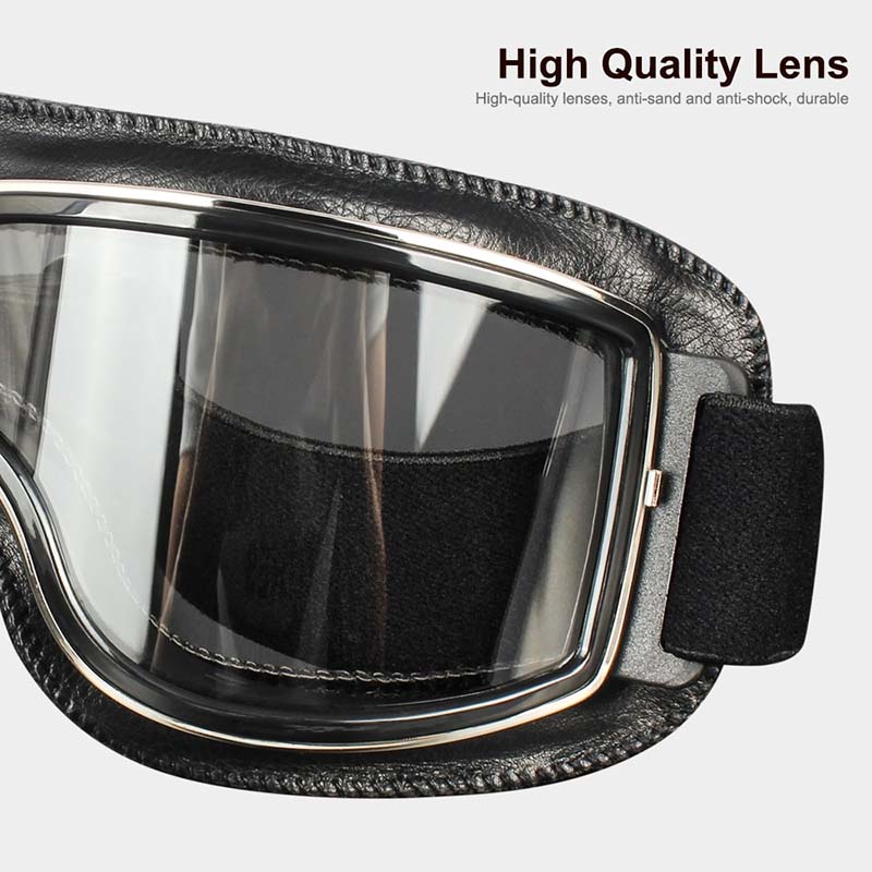 Motorcycle Goggles Fit Over Glasses Anti-Fog UV