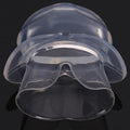 Clear tongue-stabilizing sleep device mouthpiece with open U-shaped front