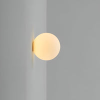 Round Glass Minimalist Wall Sconce