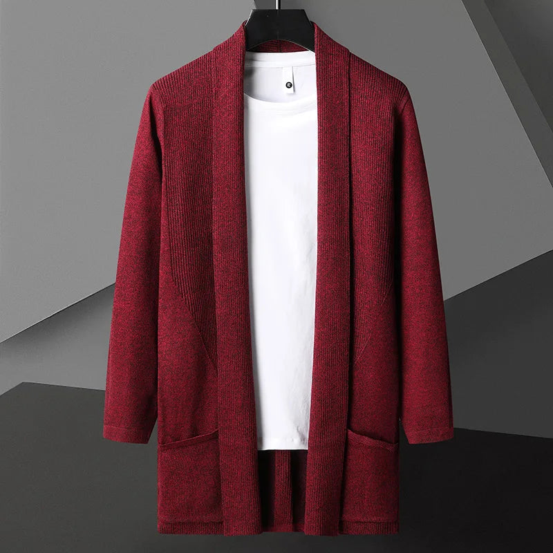 Men's Open Front Cardigan Sweater