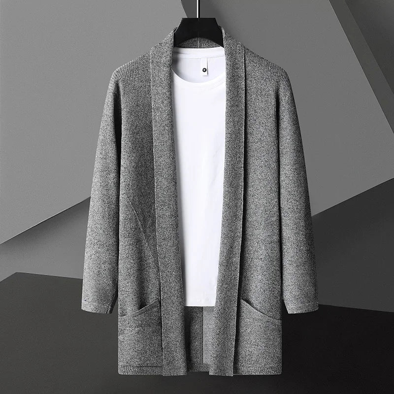 Men's Open Front Cardigan Sweater