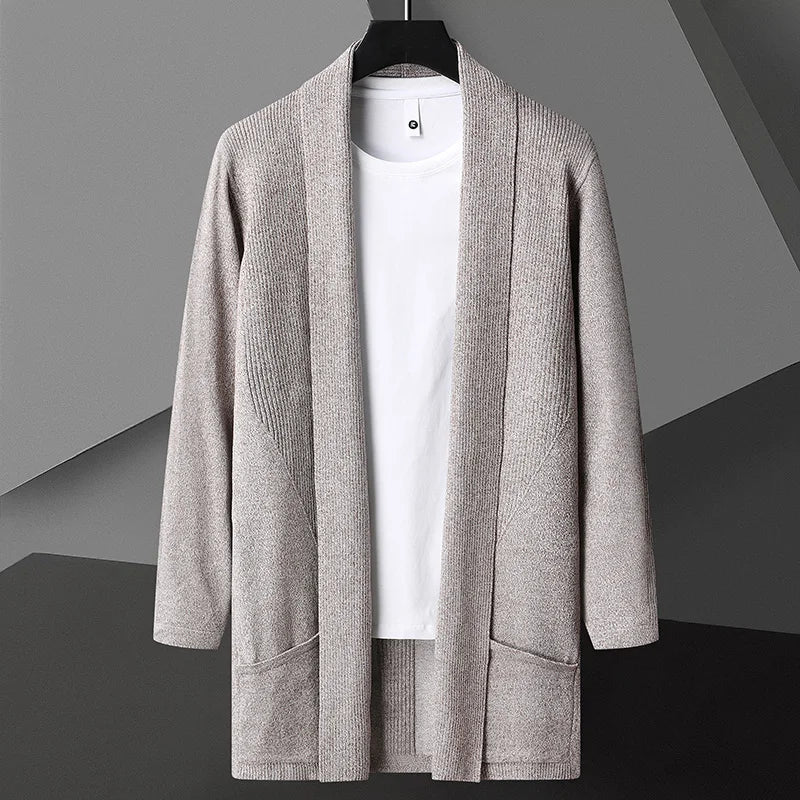 Men's Open Front Cardigan Sweater