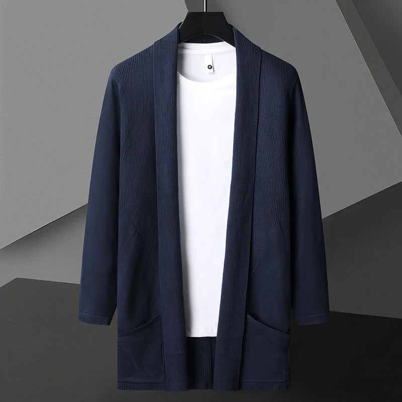Men's Open Front Cardigan Sweater