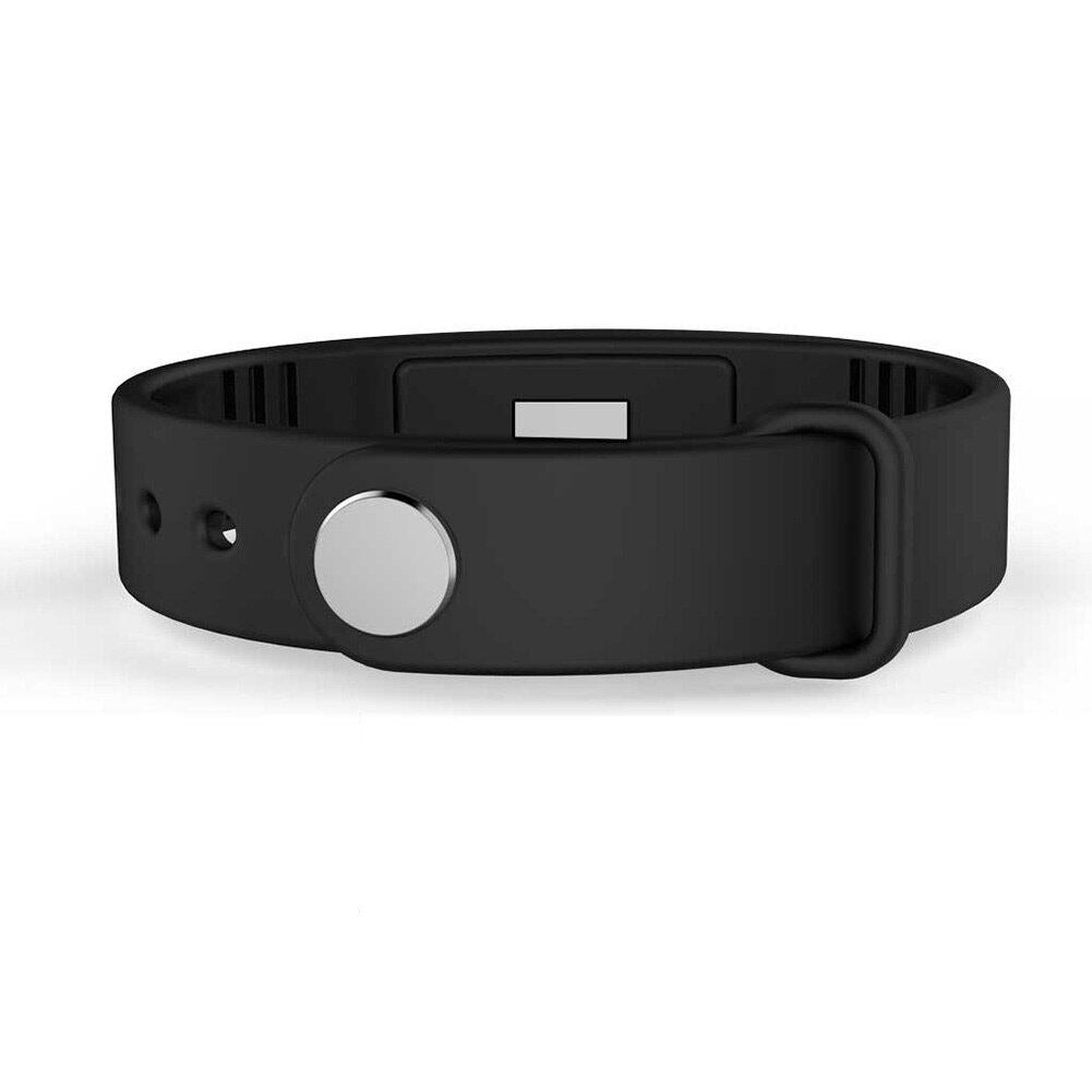 Black waterproof vibration alarm watch with digital display and round side button